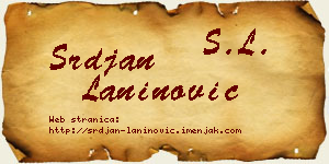 Srđan Laninović vizit kartica